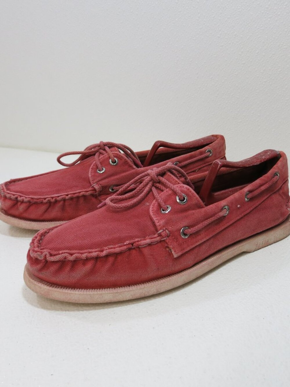 Sperry Top-Sider Canvas Gray Deck Boat Shoes Men's Footwear Sz 10.5 M